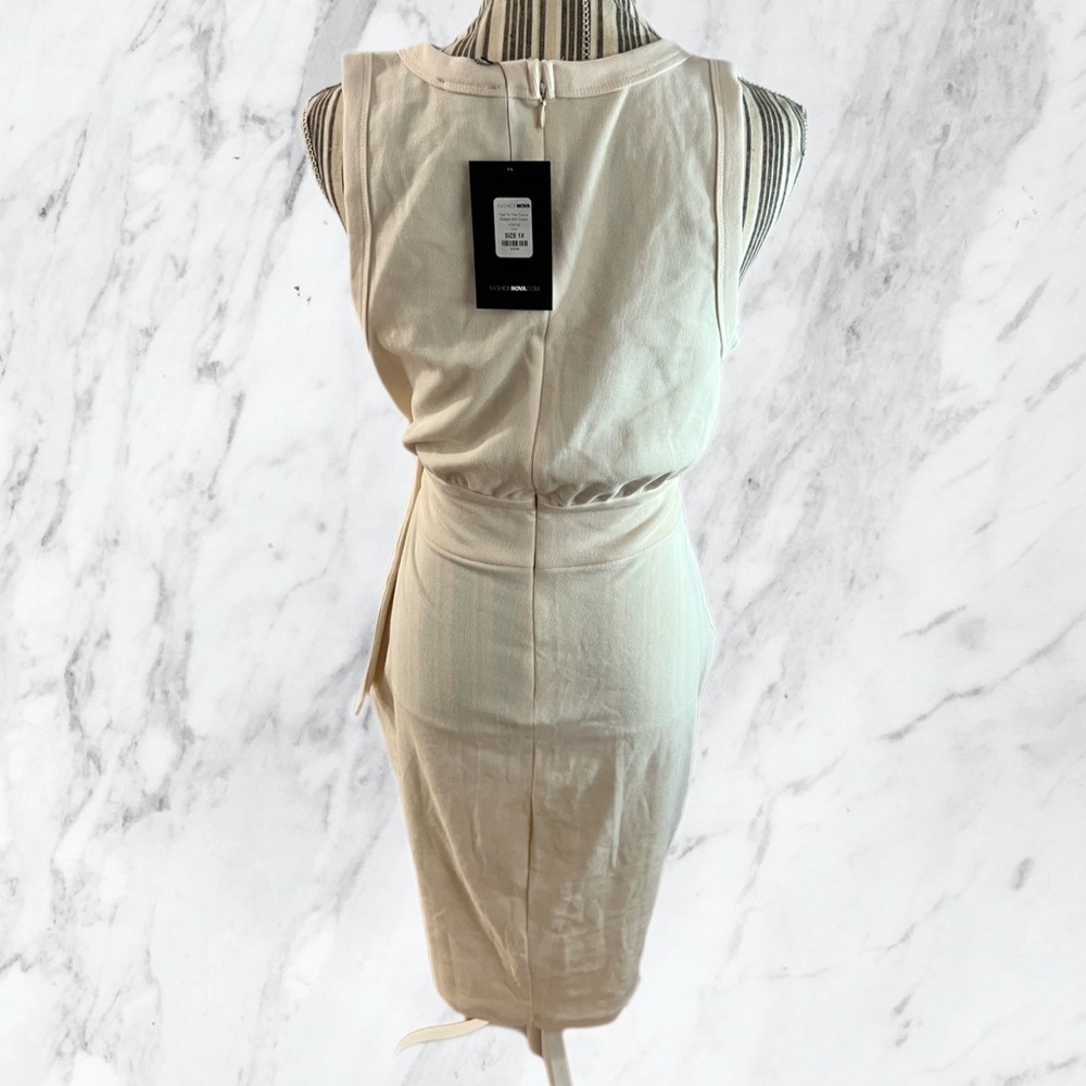🆕 RIBBED MIDI DRESS - Picture 5 of 7